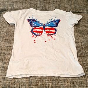 Patriotic butterfly tee